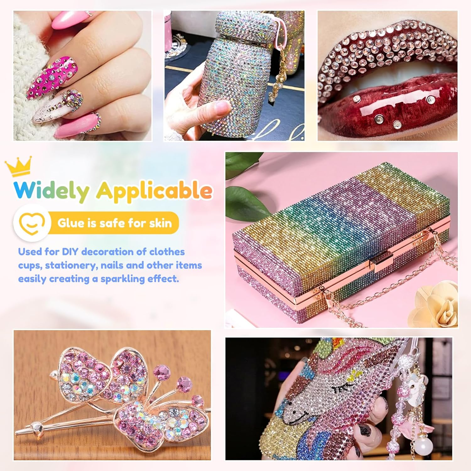 Jelly Resin Rhinestones Fade Resistant Nail Art Rhinestone Easy to Adhere Flatback Jelly Gem Varied Shape for Clothing Nail image number 1