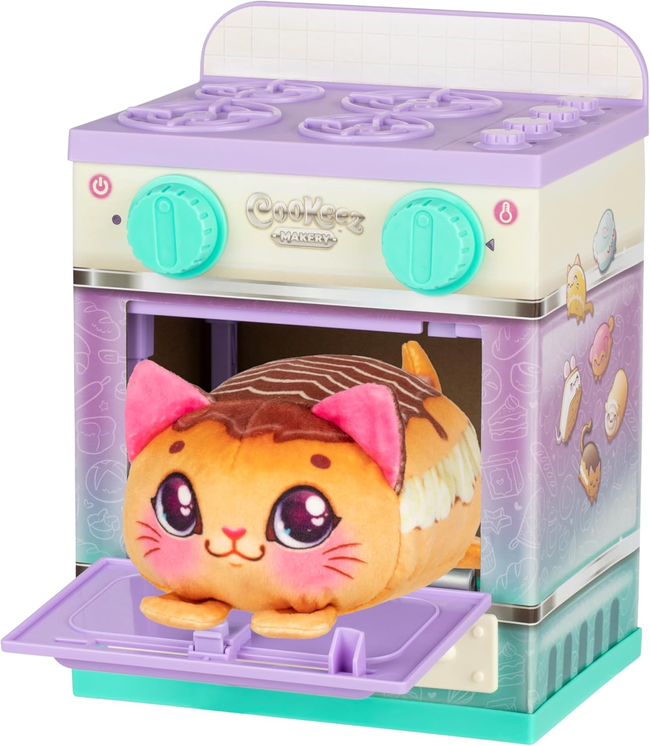 Cookeez Makery Lil' Bakez Oven, Mix the Dough and Make a Scented Surprise Pet in the Form of a Deliciously Scented Plush Toy, 6 Different Scented Plush Friends to Make, Bake and Collect image number 1