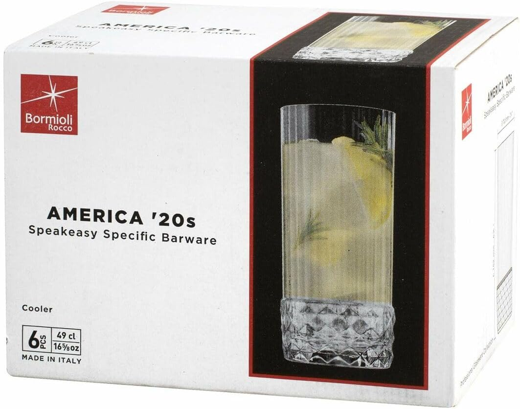 Bormioli Rocco America 20'S Highball Glass, 490 Ml Capacity (Set of 6) image number 4
