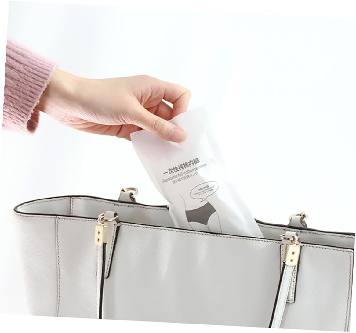 5Pcs Portable Travel Underwear for Pregnant Woman Breathable Disposable Underpants Women Briefs Made of Cotton for Outdoor Use White image number 5