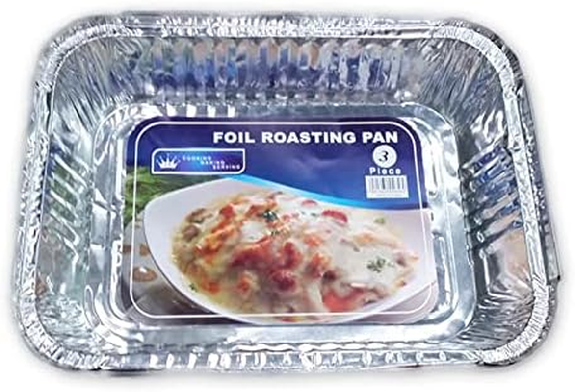 Lylac Foil Tray 3-Pieces Set, 26 Cm X 19 Cm X 5.6 Cm Size image number 1