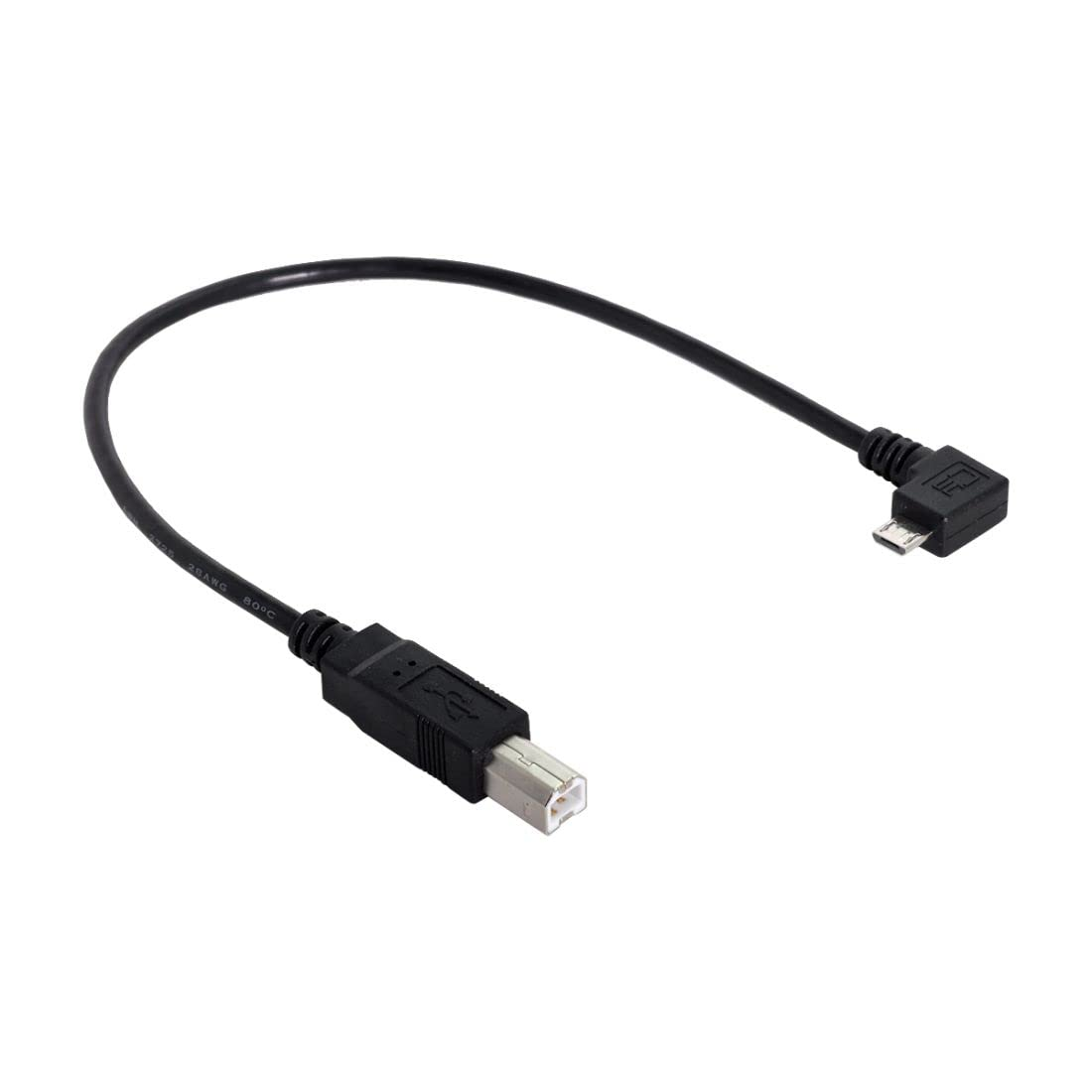 Chenyang CY 30Cm 90 Degree Right Angled Micro USB OTG to Standard B Type Printer Scanner Hard Disk Cable Micro USB 5Pin 2.0 Host to Standard USB-B Device image number 5