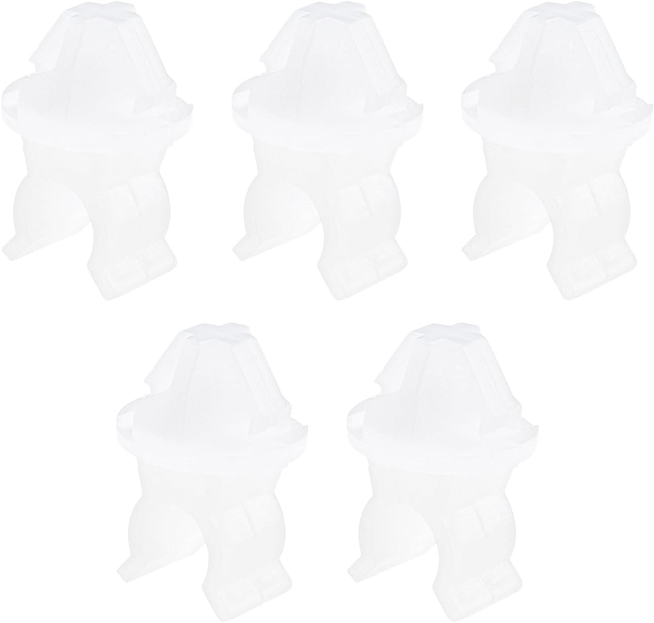 5PCS Car Hood Prop Rod Clip MR523317 Automotive Hood Stay Rod Clamp Car Front Hood Support Rod Buckle Compatible with Mitsubishi Lancer White image number 2