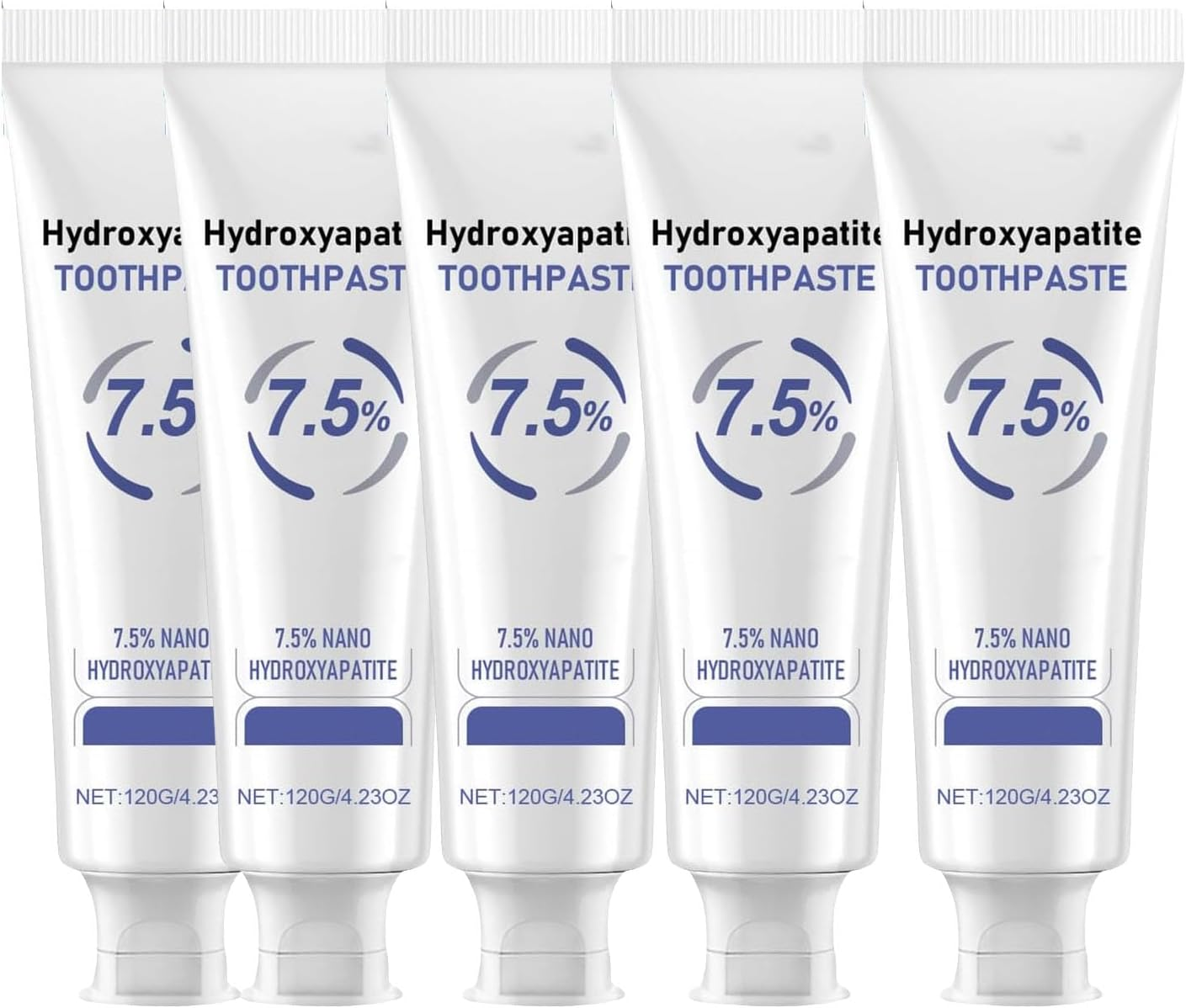 7.5% Hydroxyapatite Toothpaste, Hydroxyapatite Toothpaste Whitening, Nano Toothpastes, Whitening Tooth Repairs Gentle Freshed Breath Daily Used for Oral Health (3PCS)