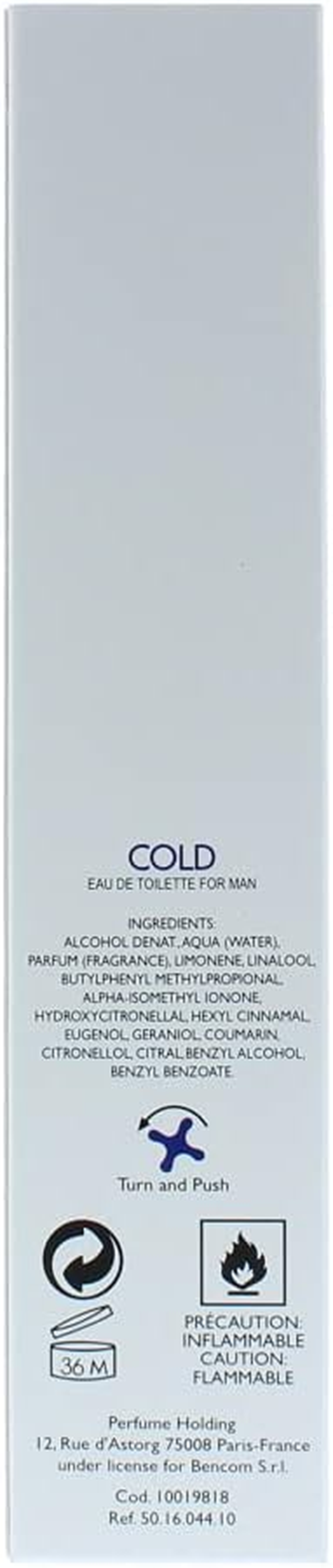 Benetton Cold Eau De Toillette Spray for Men, 100Ml image number 3