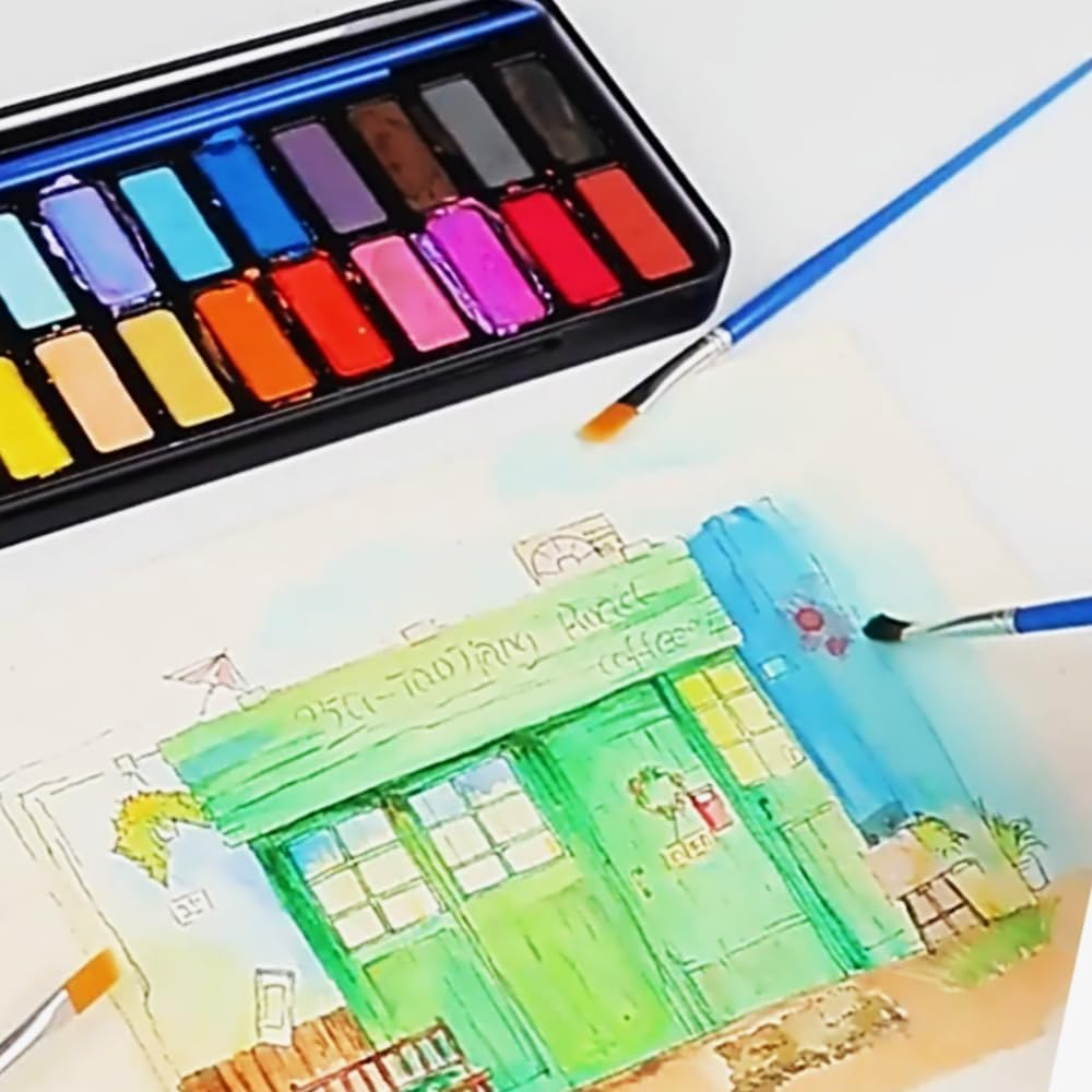 Paint Brushes,20 Pcs round Paint Brushes,Small Brush Bulk for Miniature Detail Painting,Kids Acrylic Paint Brushes,Classroom Watercolor Canvas, Face Painting image number 4