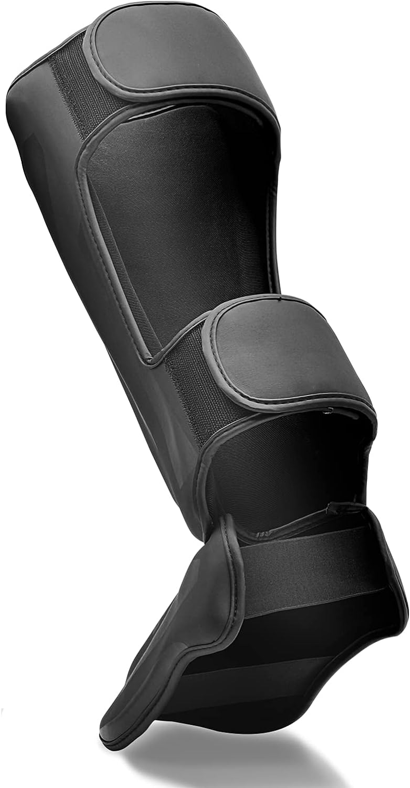 FIVING MMA Martial Arts Shin Guards &ndash; Padded, Adjustable Muay Thai Leg Guards with Instep Protection for Kickboxing/Mma Training and Sparring &ndash; Durable, Professional MMA Equipment image number 1