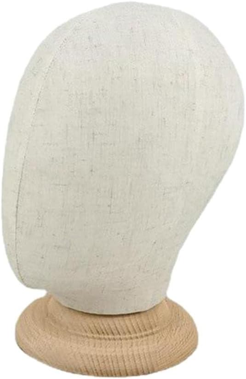 Cork and Canvas Block Head Head Manikin W/Stand Wigs Making Display Head Holder Model Rack image number 4