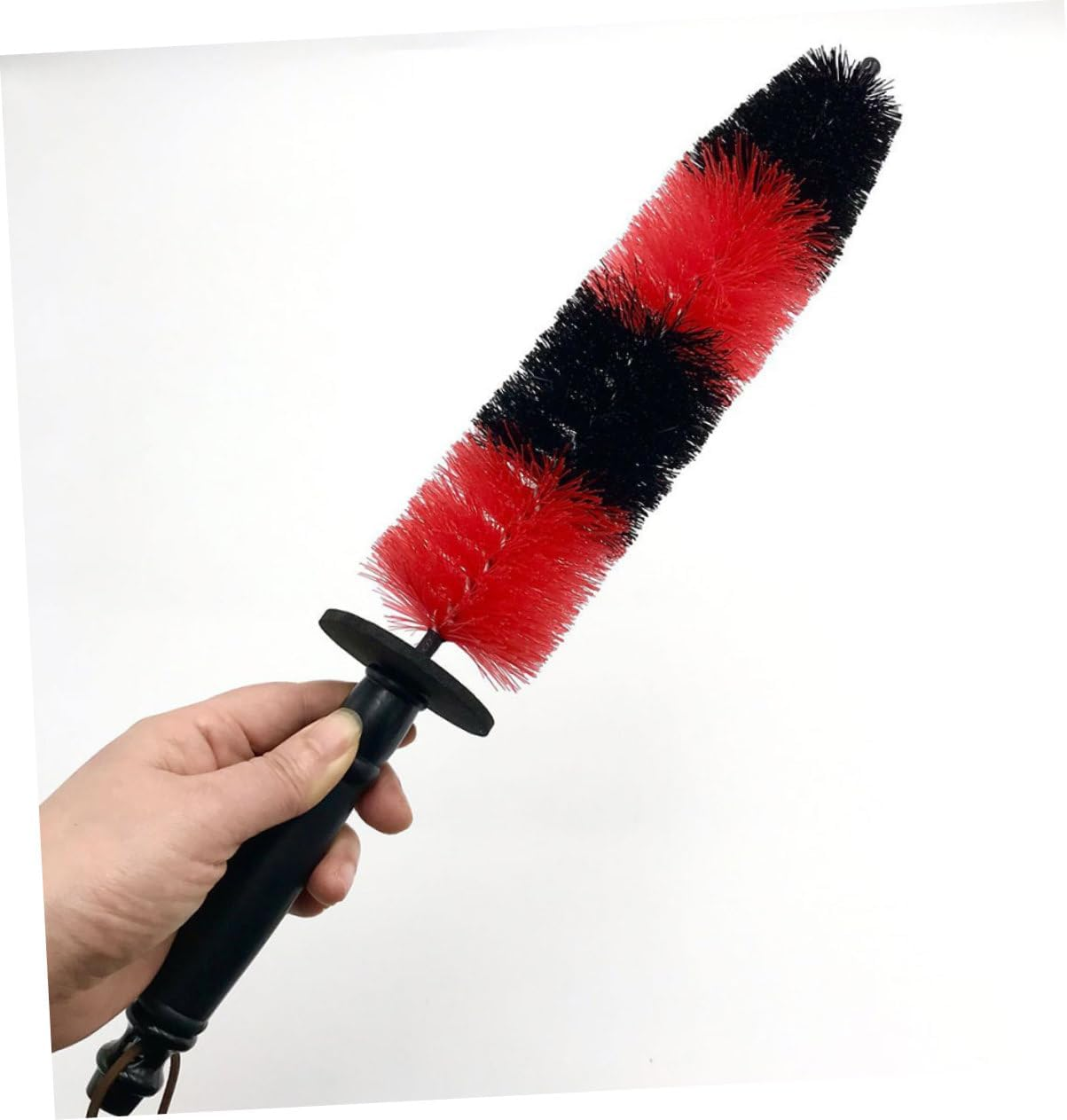 HONMEET Elastic Brush Tire Cleaning Brush 3 Pcs Set for Car Wheels Rim and Tire Scrubber with Long Handle Bendable Non-Scratching Bristles for Automotive Wheel Care Detailing image number 3