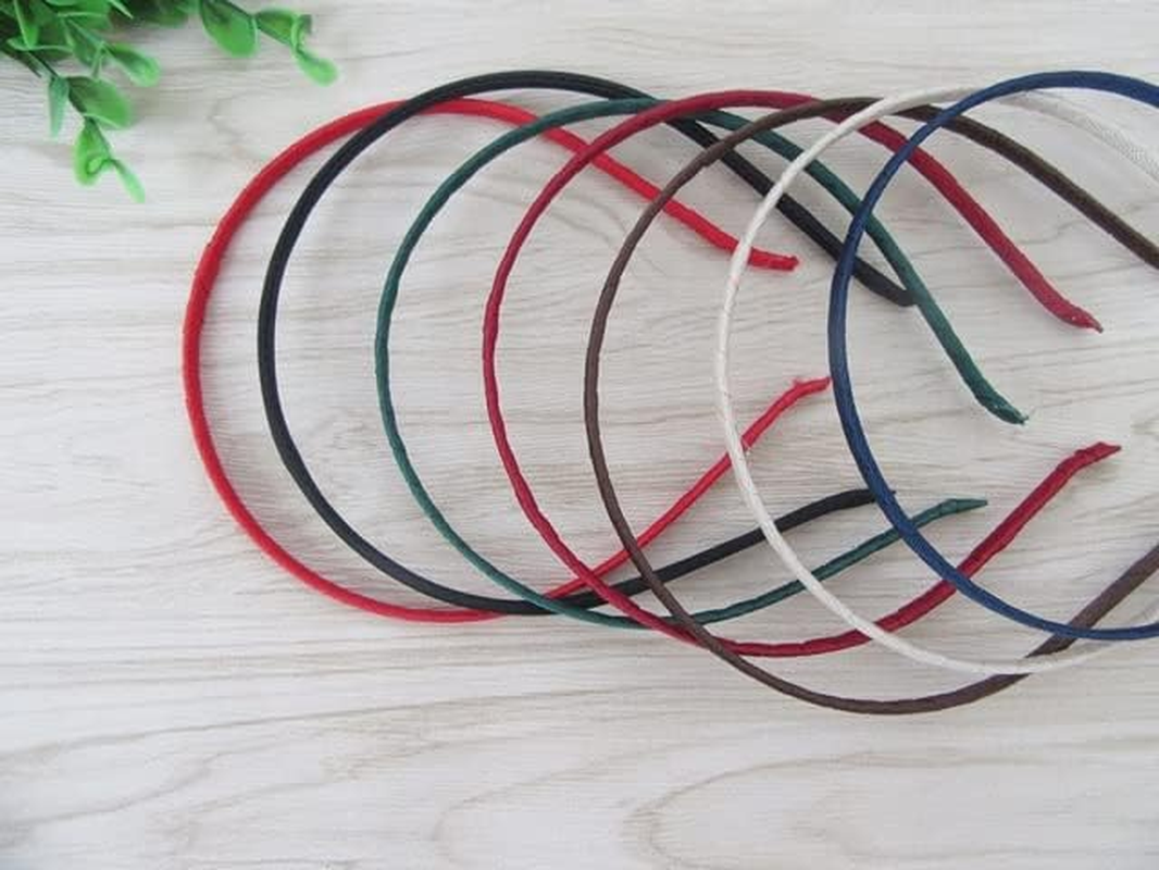 12Pcs Candy Color Headbands Hair Band Hair Hoop 5Mm Mixed image number 1