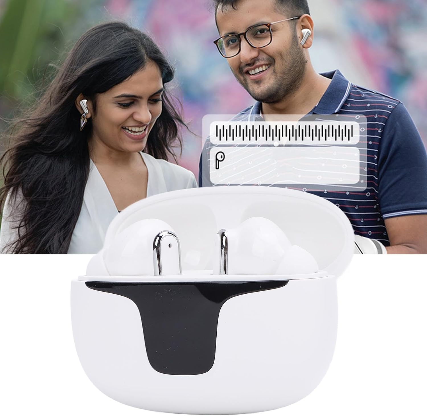 Language Translator Earbuds, AI Translation Earbuds in Real Time, 144 Languages High Accuracy Real Time Translation Earphones, Wireless AI Tech Language Translator Earbuds for Meetings Travel image number 5