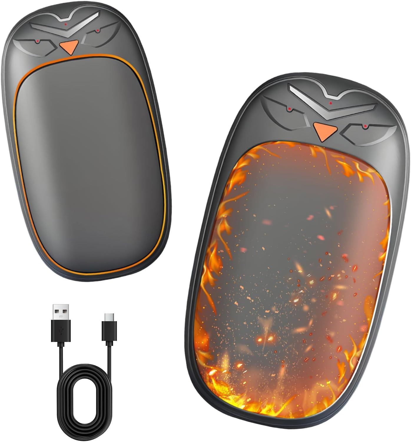 2 Pack Hand Warmer Rechargeable,Portable Electric Hand Warmers,Warmth Pocket Heater,3 Heat Settings,Fun Practical,2 in 1 Electric Hand Warmer for Winter Outdoor,Camping,Essentials,Gift