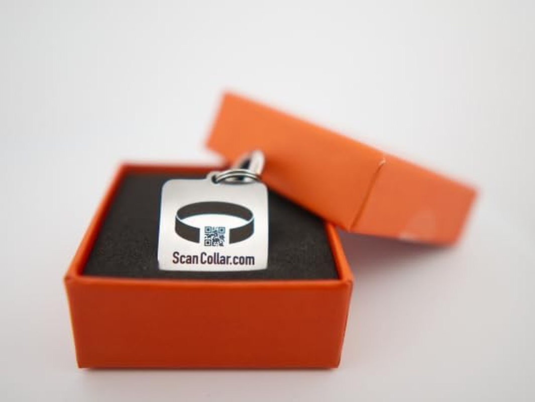 Pet Smart ID Tag, with QR Code Enabled Tracking and Social Profile Portal for Pets. Durable, Laser Engraved, Stainless Steel. image number 2