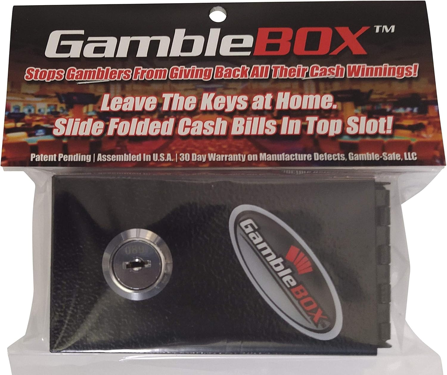 Gamble Box Metal Gambling Casino Cash Bank Box Stops Addictive Urges Best Gambling Tricks Tips Bring Home More Cash Leave Keys Home Fold Slip Some Cash Bills in Leave Casino'S with Locked up Cash