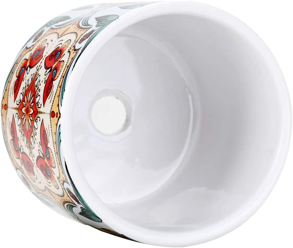 Sun-E Plants Succulent Pots Cactus Pot Mini Plant Planters Decorative Ceramic Planter Gift Idea Indoor Flower Pots with Drainage Home Office Decorations Dragonfly-Butterfly -Moth Series 3PCS image number 4