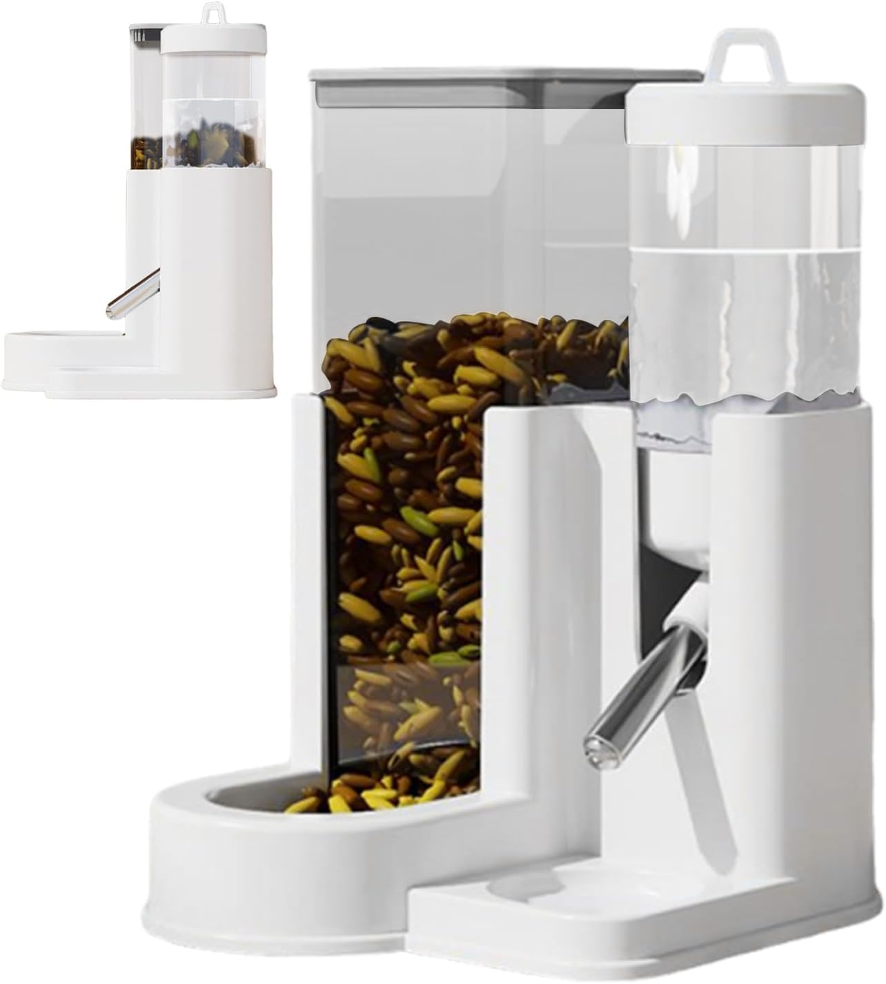 Hamster Feeder, Small Animal Waterer Automatic Feed, Pet Waterer Automatic Feed for Daily Cage, Water Dispenser, Living Room, Bedroom, Water Trips image number 3