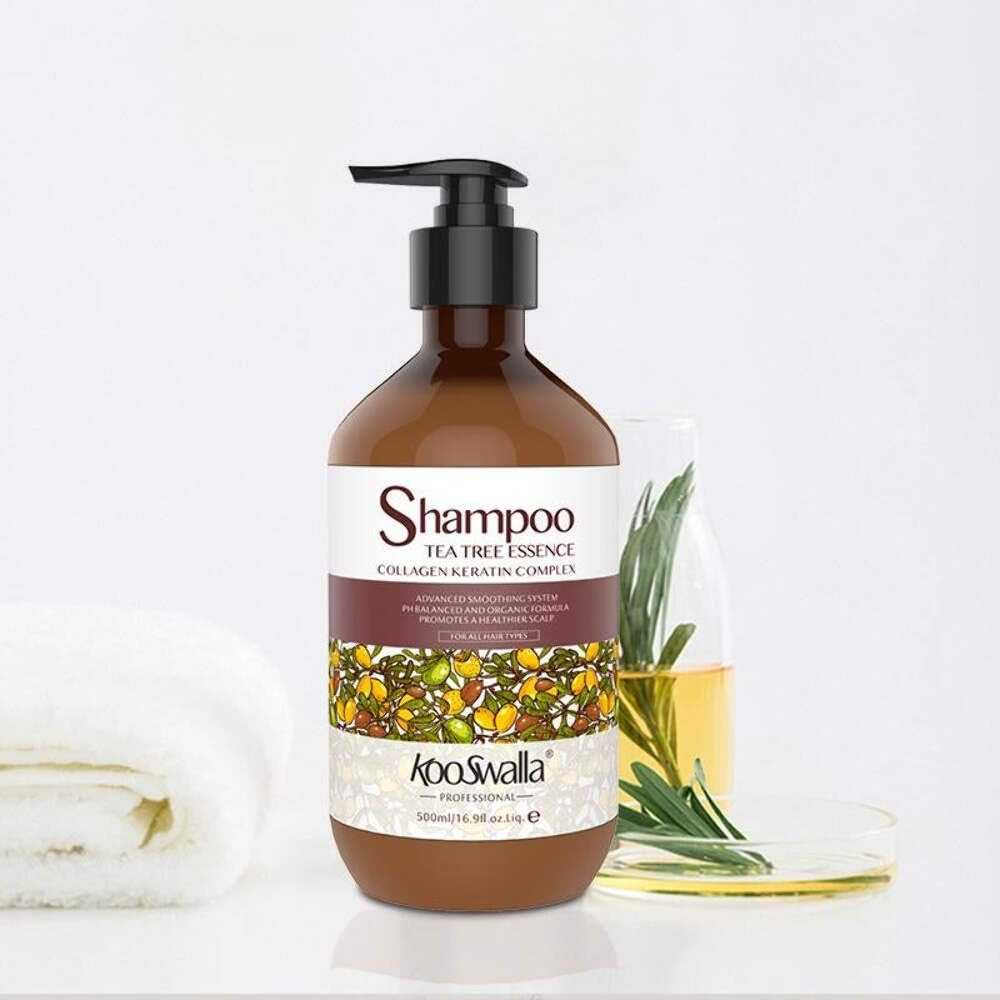 Shampoo Tea Tree Range &ndash; Collagen & Keratin Complex &ndash; 350Ml or 750Ml &ndash; Gentle for All Hair Types 750 Ml image number 1