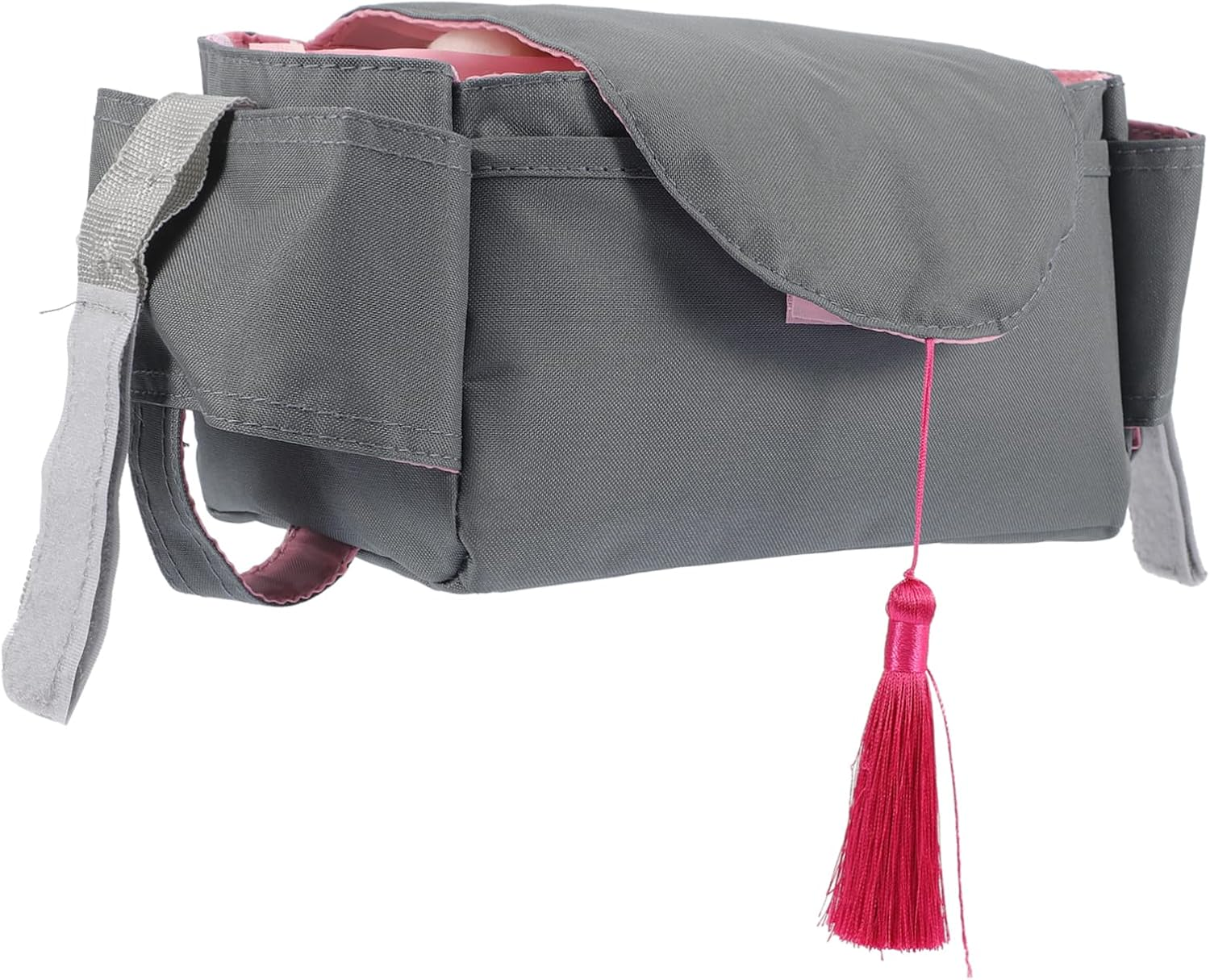 KOMBIUDA Portable Diaper Organizer Bag for Outdoor Use Lightweight Stroller Hanging Storage for Diapers Wipes Essentials and Convenient Design Comfortable Handle image number 5