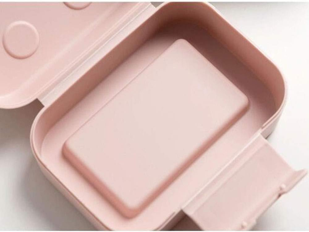 Tophomer Travel Soap Box Soap Container with Lid Plastic Portable Soap Holder Leakproof for Bathroom, Shower, Gift (Blue, Smiley) MN-005 image number 3