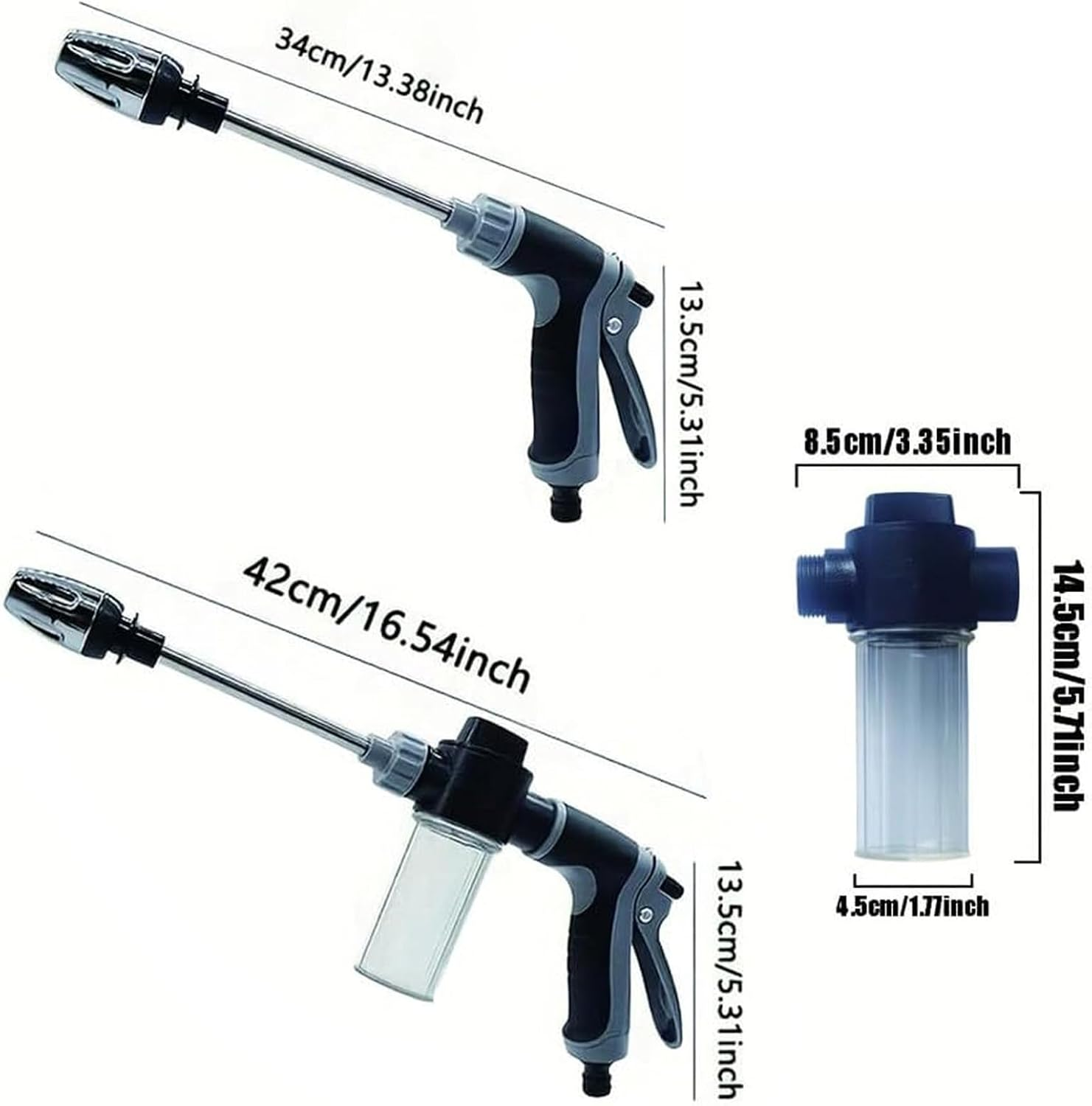 Pressure Washer,High Pressure Water Gun, Multi-Function Car Washing Tool,Various Spray Effects, Portable Washer for Car, Floor, Wall Cleaning image number 2