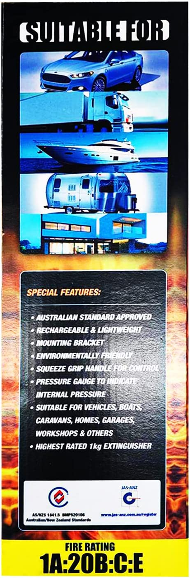 1.0 Kg Discharge Hose High Pressure Fire Extinguisher