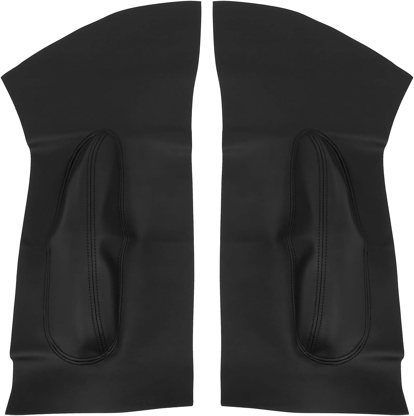 X AUTOHAUX Pair Beige Microfiber Leather Door Panel Armrest Cover Replacement for Volkswagen Beetle 1998-2010 Leather