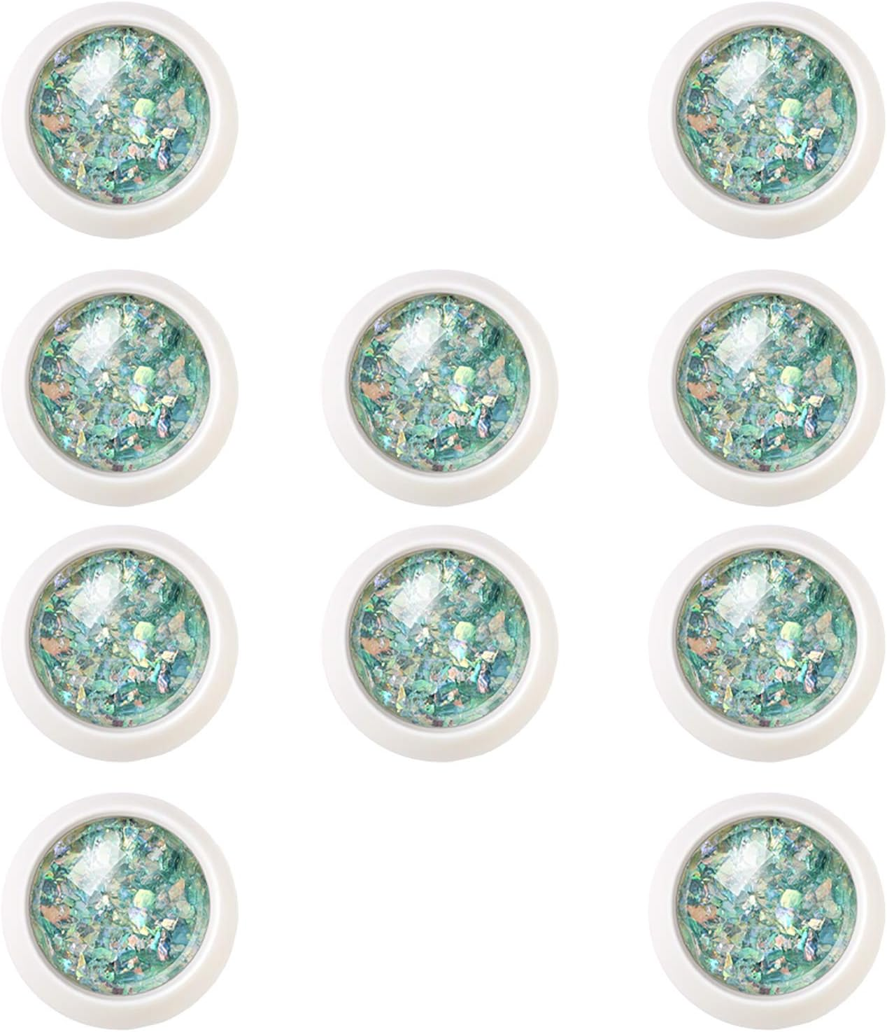 10 Boxes Irregular Candy Paper Iridescent Sequins Nail Decoration image number 1