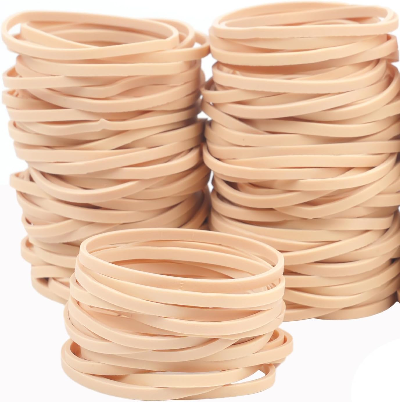 Rubber Bands Beige No.32 Size#32 Elastic Rubber Band 200Pcs 200Grams Office Supplies File Folders Litter Box image number 4