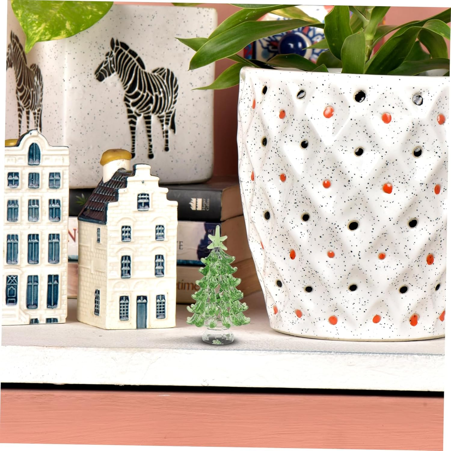 CANIGHT Mini Crystal Christmas Tree Decoration Tabletop Holiday Decor for Home Office and Parties Festive Centerpiece for Christmas and Year Celebrations image number 3