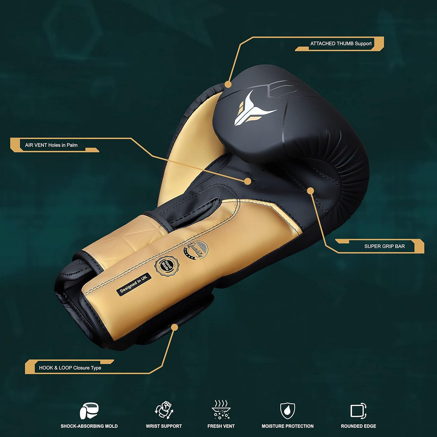 Mytra Fusion Boxing Gloves Included with Free Hand Wraps Punching Gloves MMA Training Muay Thai Gloves Men & Women Kickboxing Gloves image number 4