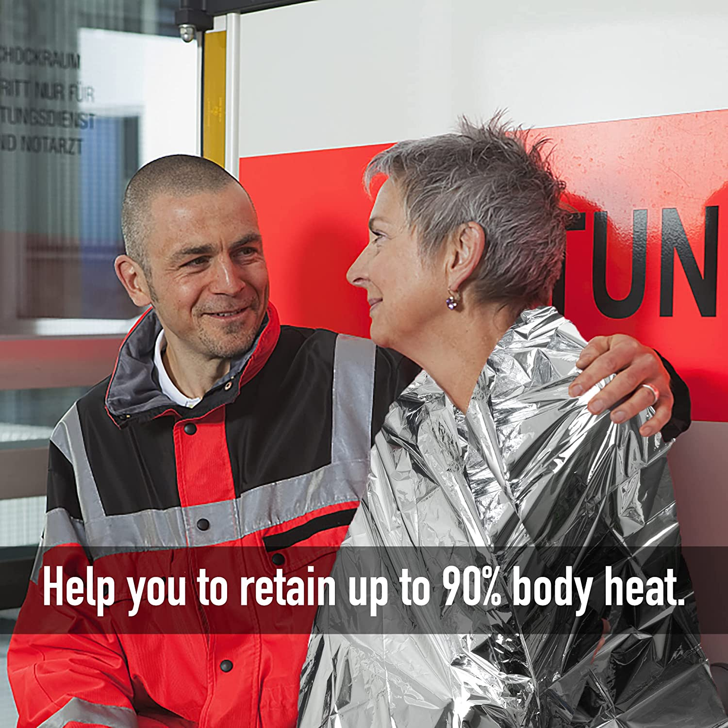 General Medi Emergency Blanket (12-Pack),Emergency Foil Blanket- Perfect for Outdoors, Hiking, Survival, Marathons or First Aid image number 3