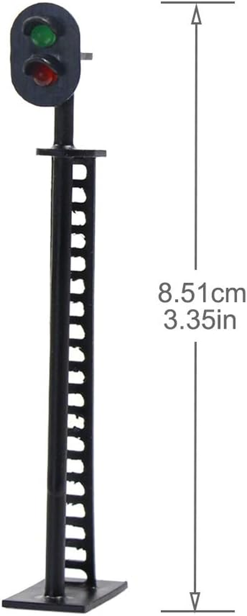 5Pcs Model Railway Block Signals Green/Red HO or OO Scale 8Cm 12V Led JTD01 image number 1