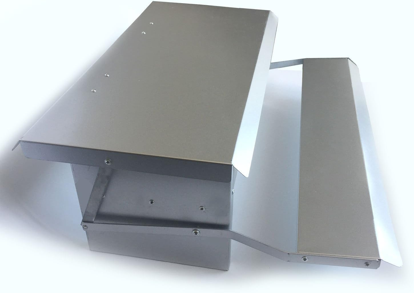 Auto Chicken Feeder Treadle Self Opening Galvanized Chook Poultry image number 3