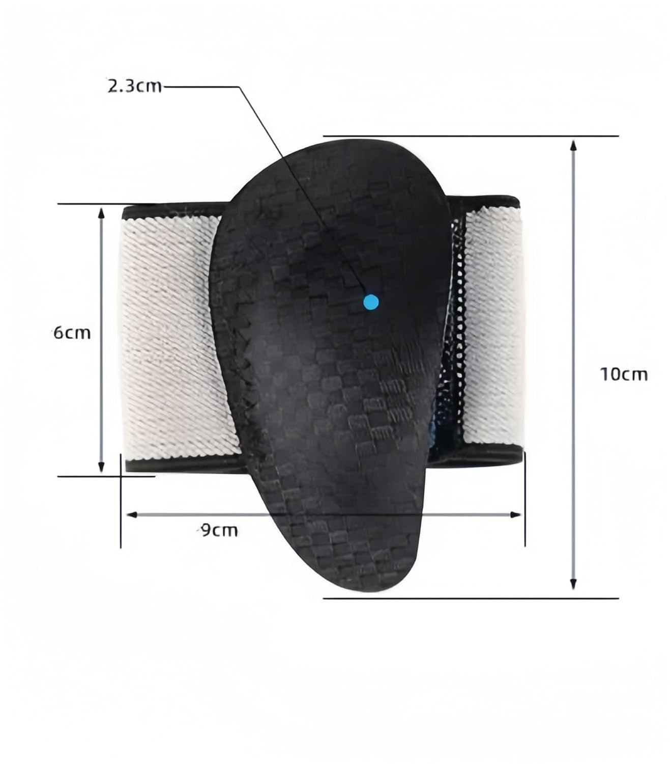 Orthopedic Arch Support Brace, Compression Foot Sleeve with Cushioned Pad, Adjustable Wrap for Plantar Fasciitis Relief(Black) image number 4