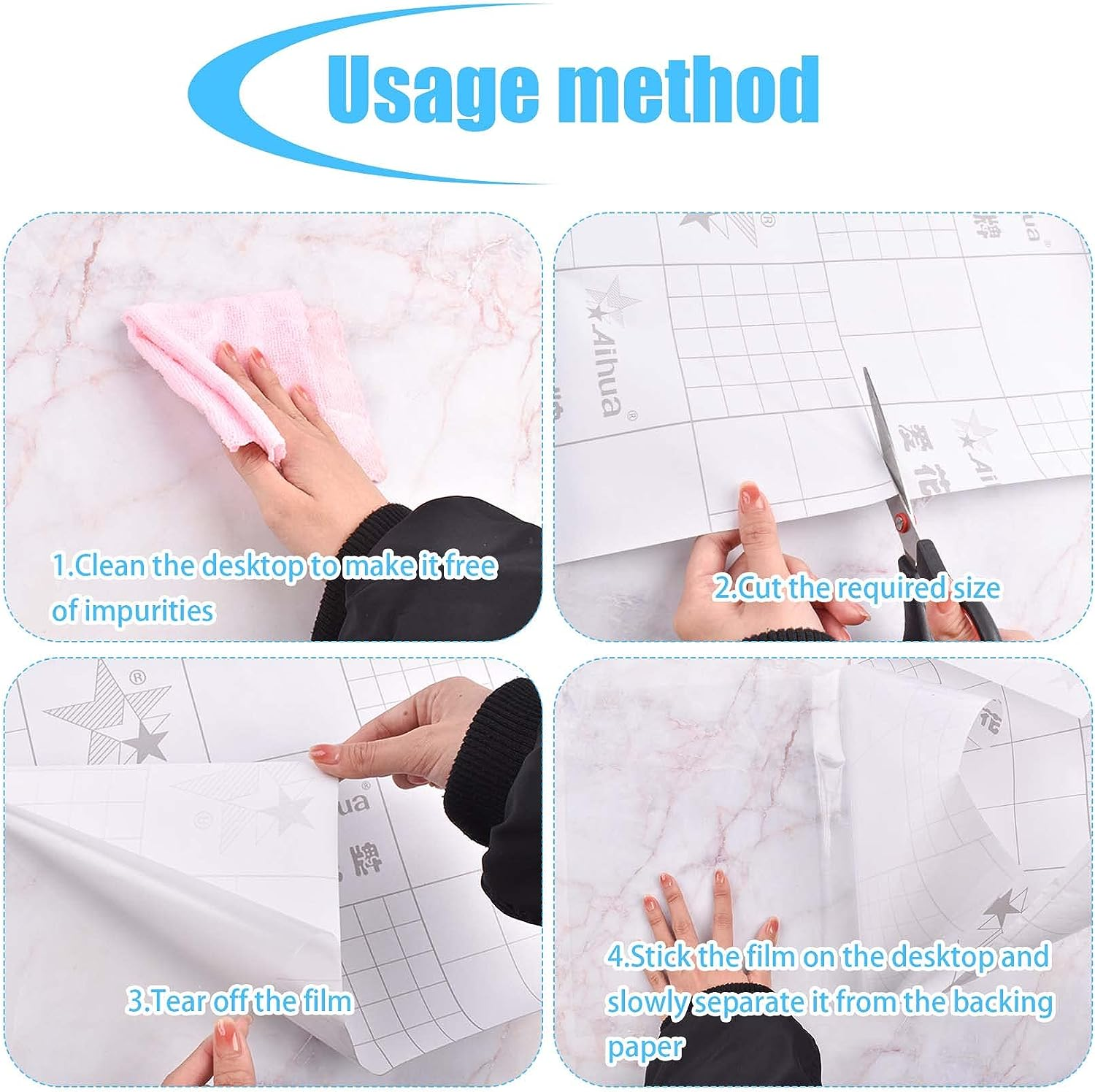 Clear Contact Paper Peel and Stick, 42 * 100Cm Self Adhesive Contact Paper Clear Wall Protector, Waterproof Oil Proof Removable Film Transparent Kitchen Stove Backsplash Protector for Wall image number 5