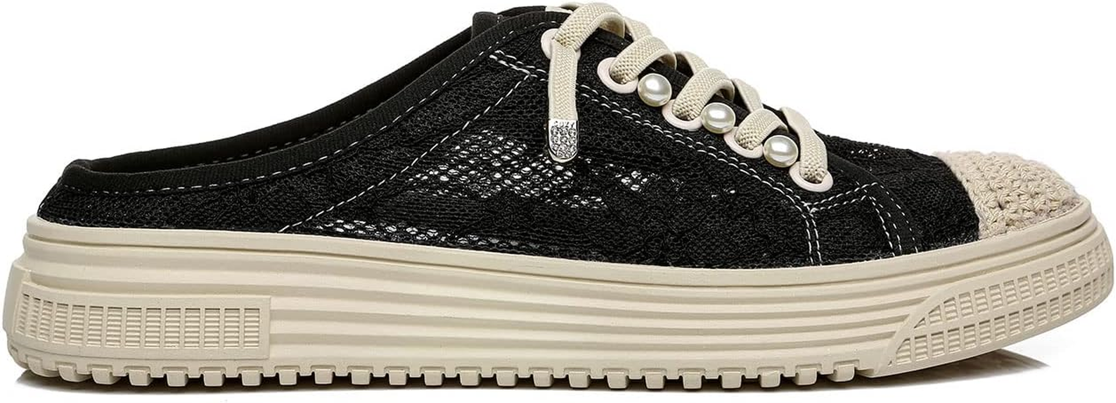 Tarramarra Women Sneakers Slides Crochet Detailing Nonslip Platform Shoe Julissa