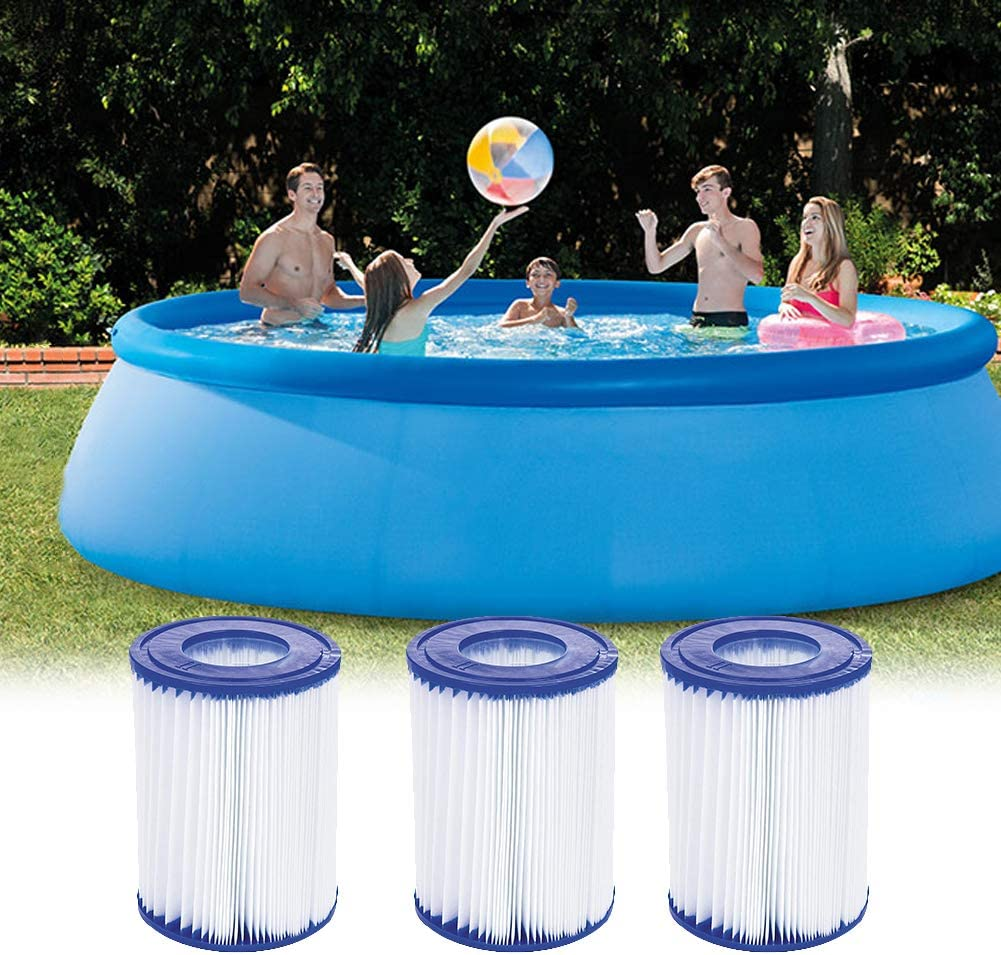 Wuyan 2 Pack Swimming Pool Filter Compatible for Bestway Cartridge II, Replacement Hot Tubs Filter Compatible with Lay Z Spa Filter Pump image number 4