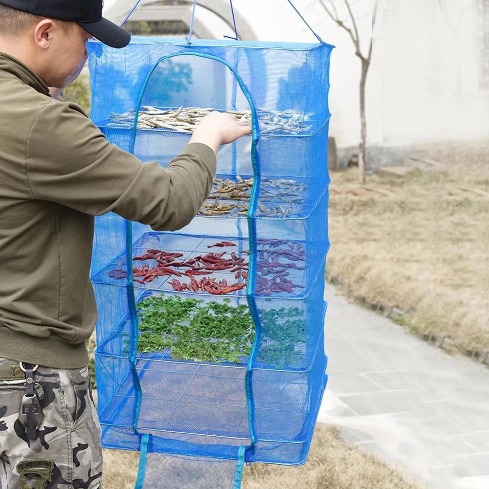 Air Dry Drying Net Vegetable Dehydrator Fruit Meat Fishing Jerky Food Beef Fish3Tier image number 6