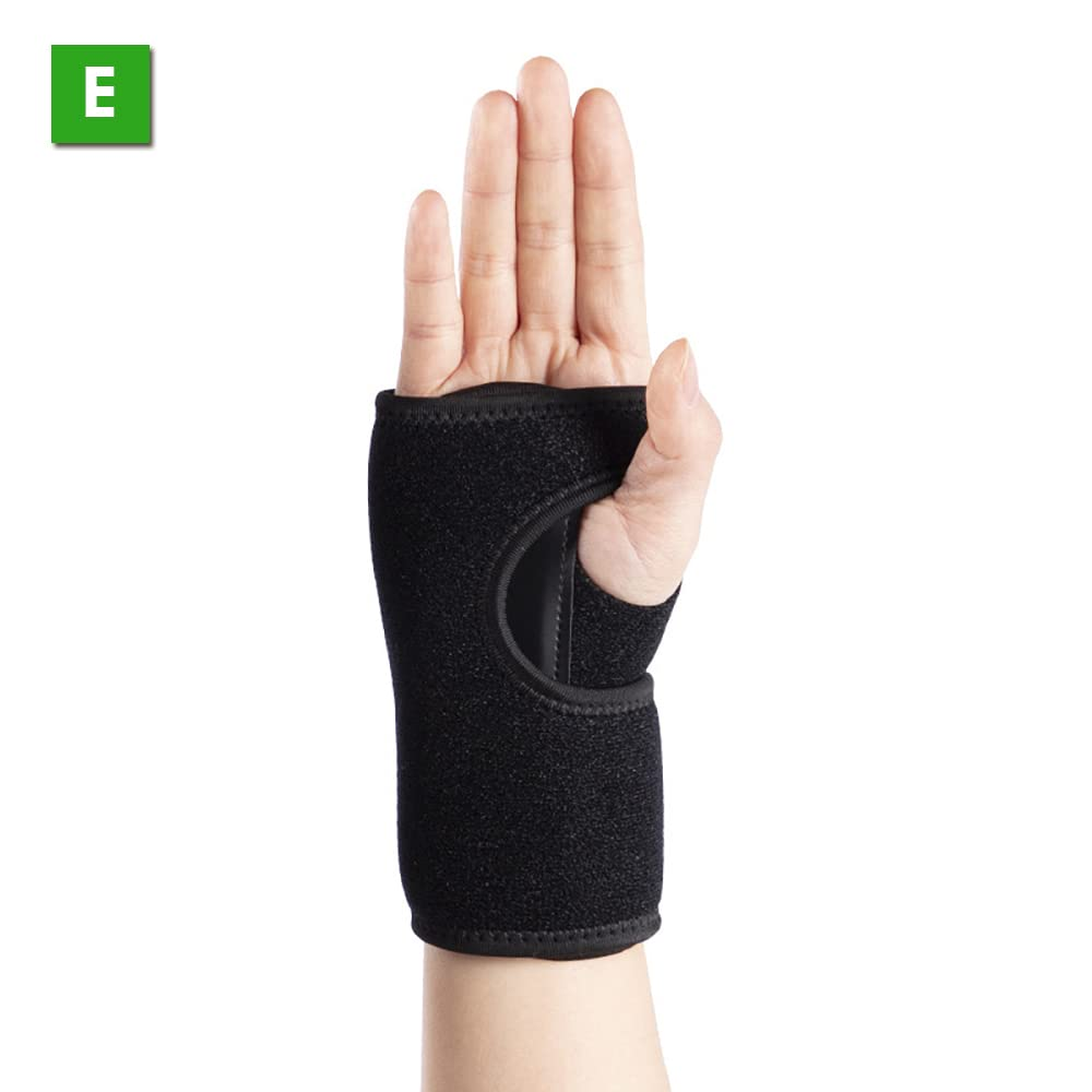 Carpal Tunnel Wrist Brace Night Sleep Wrist Support Wrist Splint Pain Men Women Blac Right Hand - Black Right X1 image number 6