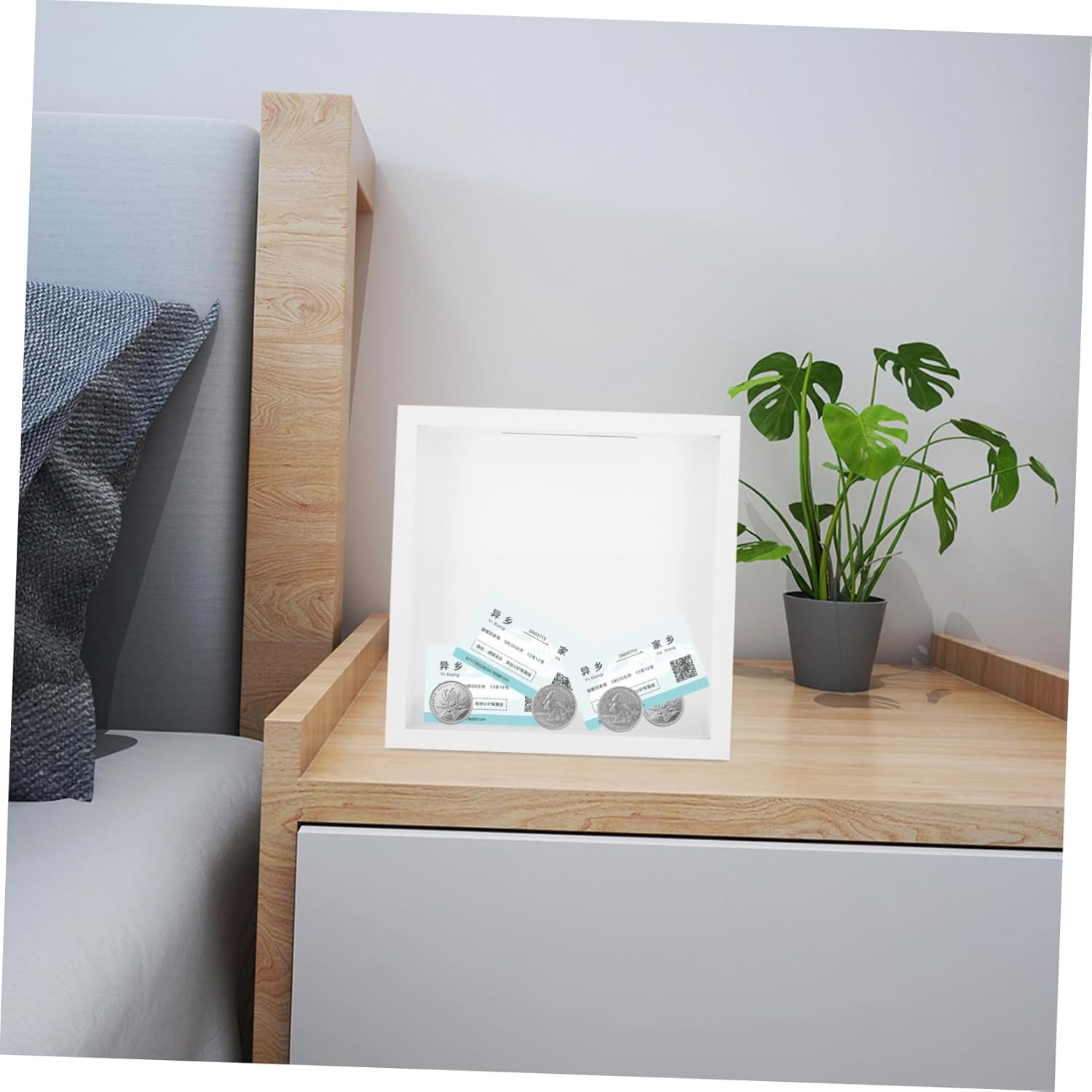 Vaguelly Unique Keepsake with Transparent Window Adventure Archives Holder for Concert Tickets Travel Memories Elegant Coin Display Container image number 3