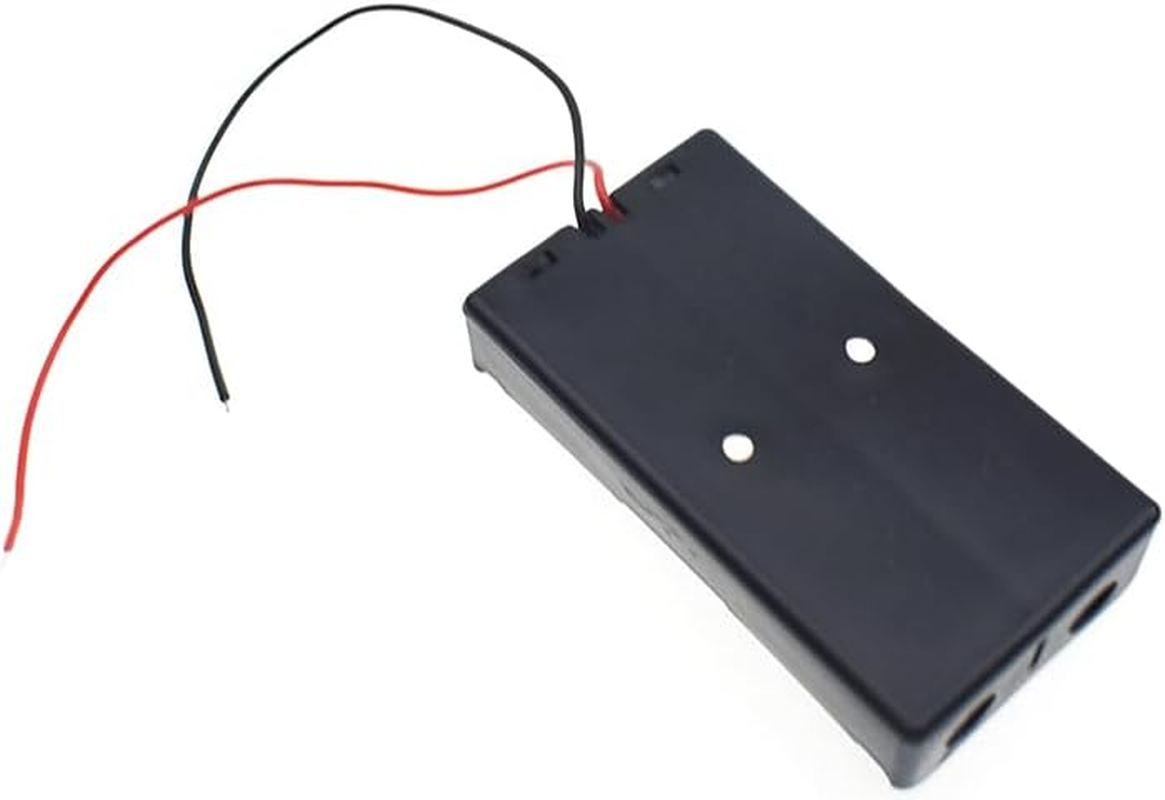 5Pcs 7.4V 18650 2 X 3.7V Battery Holder Case Plastic Battery Storage Box with Wire Leads image number 2