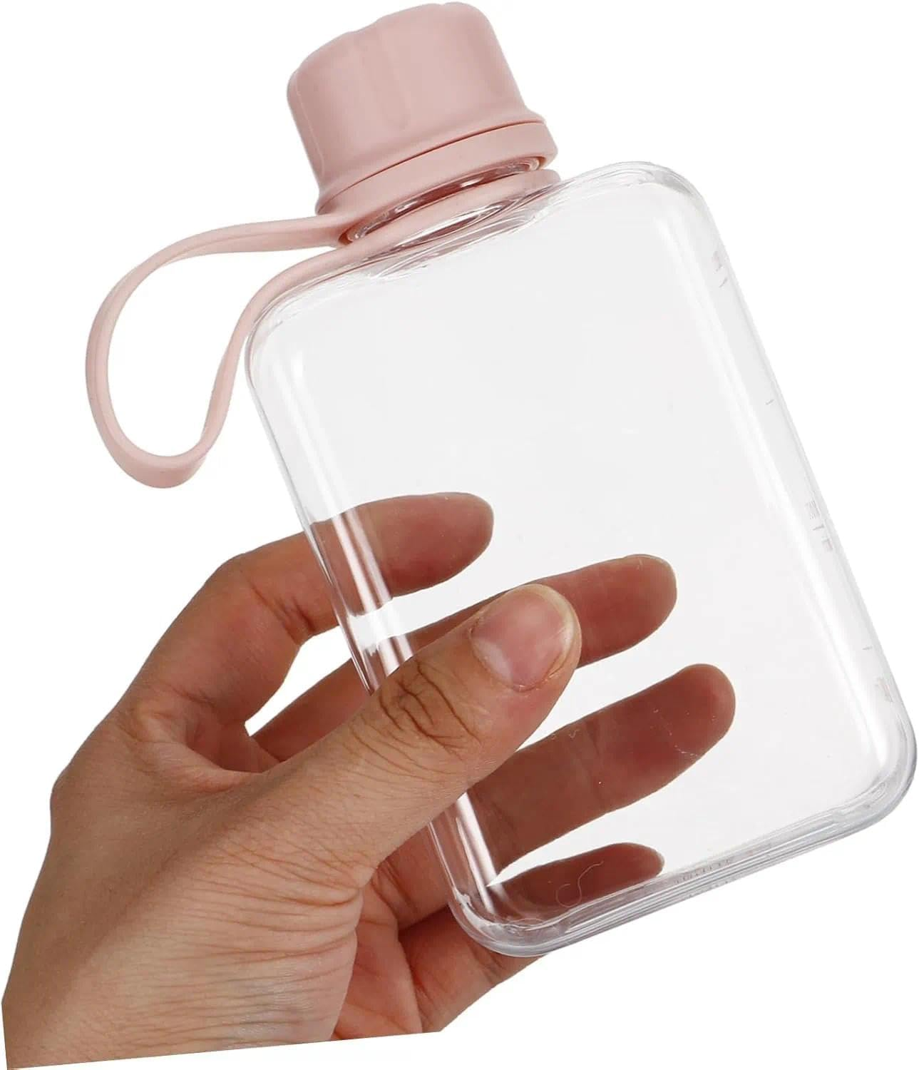 Pink Water Bottle, Sports & Travel Water Bottle, Leakproof, Compact & Portable Design, Bpa-Free, 8.2 Oz, Compatible with Travel, Work & School, Unron image number 4