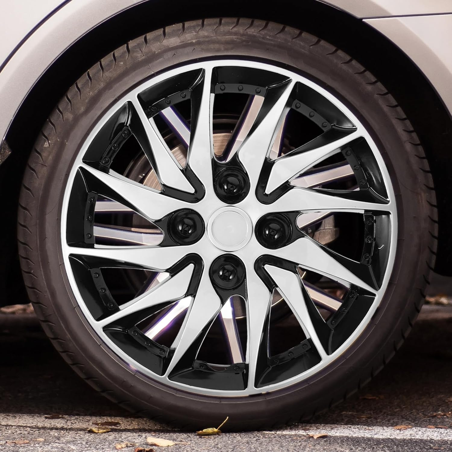 STOBAZA Hub Cap Decorative Wheel Rim Cover Hubcaps for Cars Automotive Hub Caps for Car image number 1