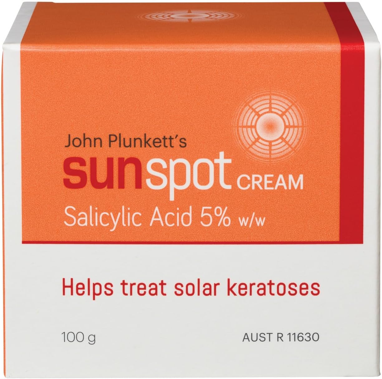 John Plunkett'S Sunspot Cream 100G &ndash; Target & Treat Solar Keratosis & Raised Sunspots. Helps Smooth Redness & Skin Texture. Prevents New Sunspots with SPF & Protective Measures. Patch Test Recommended