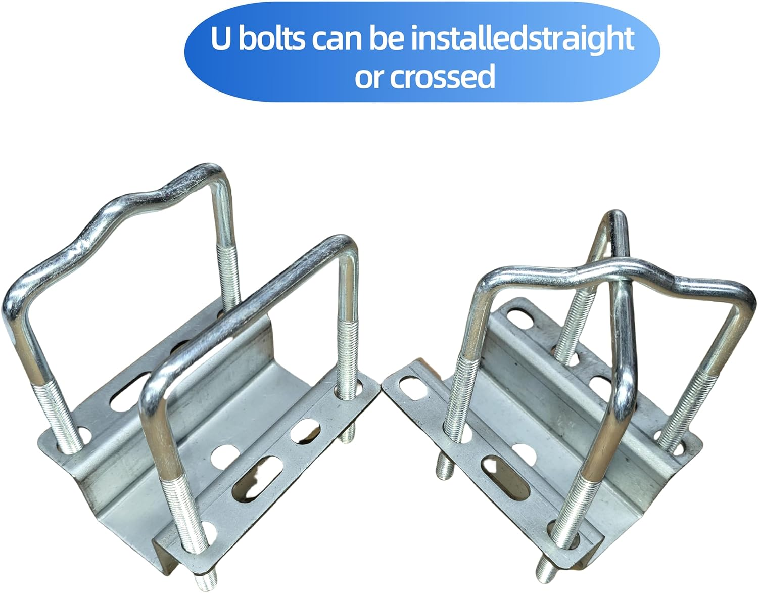 Boat Trailer Guides 2-4 Foot Bunk Boards Kit - 24 Inch Carpeted Guide on Tilting Side Bunks for High Beam, Box or C-Channel Trailers with Mounting Frames and Hardware image number 4