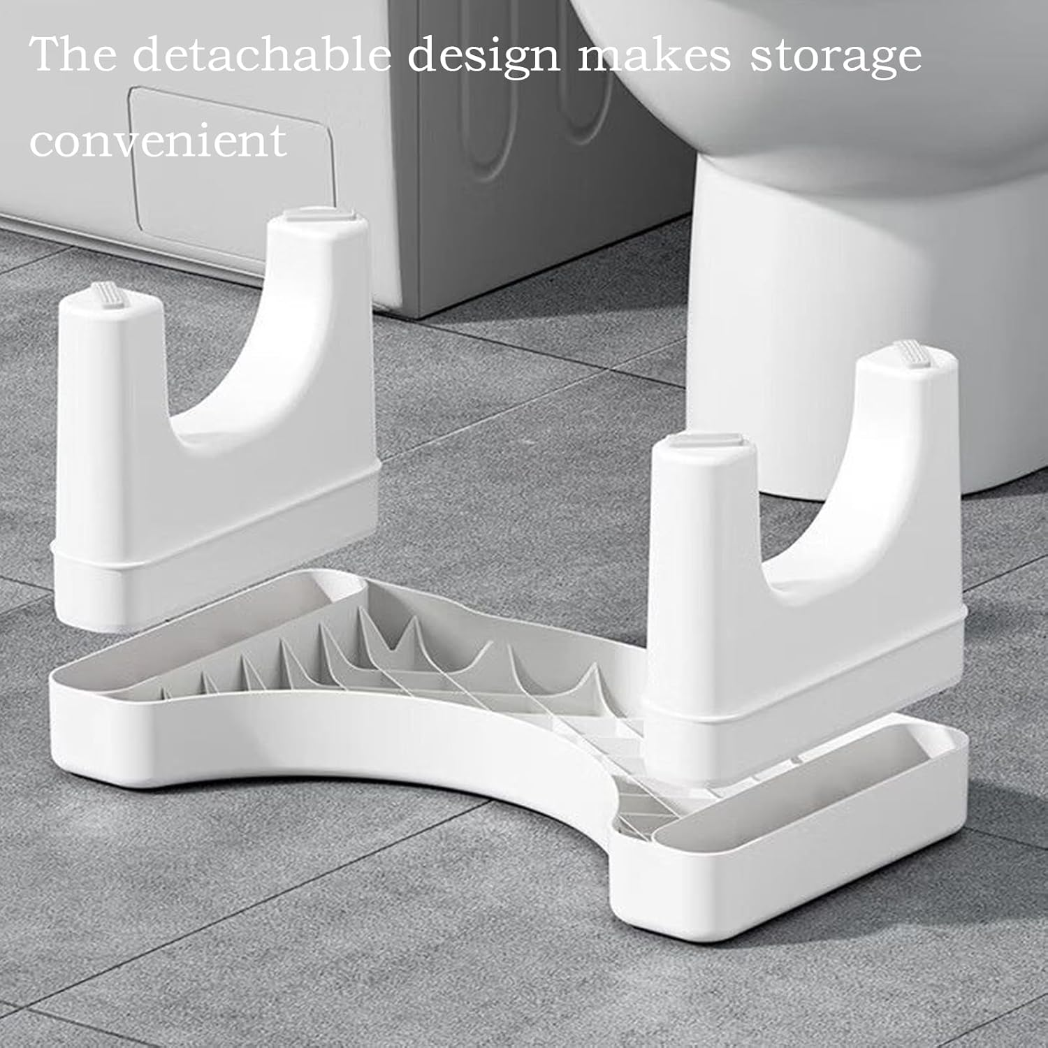 Stool for Toilet - Potty Squatty Stool for Adults - Non-Slip Step Space-Saving Tools, Potty Training Footstool for Squatting Posture, Kids, Elderly, Adults image number 5