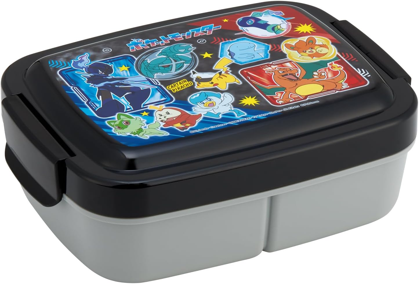 Skater P84 Kids Lunch Box, Dome-Shaped, Integrated Dividers, 28.1 Fl Oz (820 Ml), Made in Japan, Pokemon 24, Boys