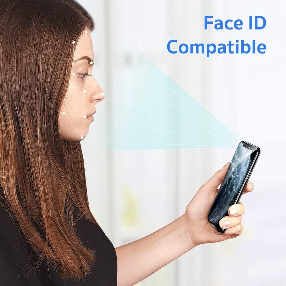 2 Pack Full-Coverage Screen Protector, JR Joyreap Tempered Glass Film High Definition 9H Hardness Shockproof Anti-Scratch Case Friendly for Iphone X 11 12 13 (For Iphone XS)