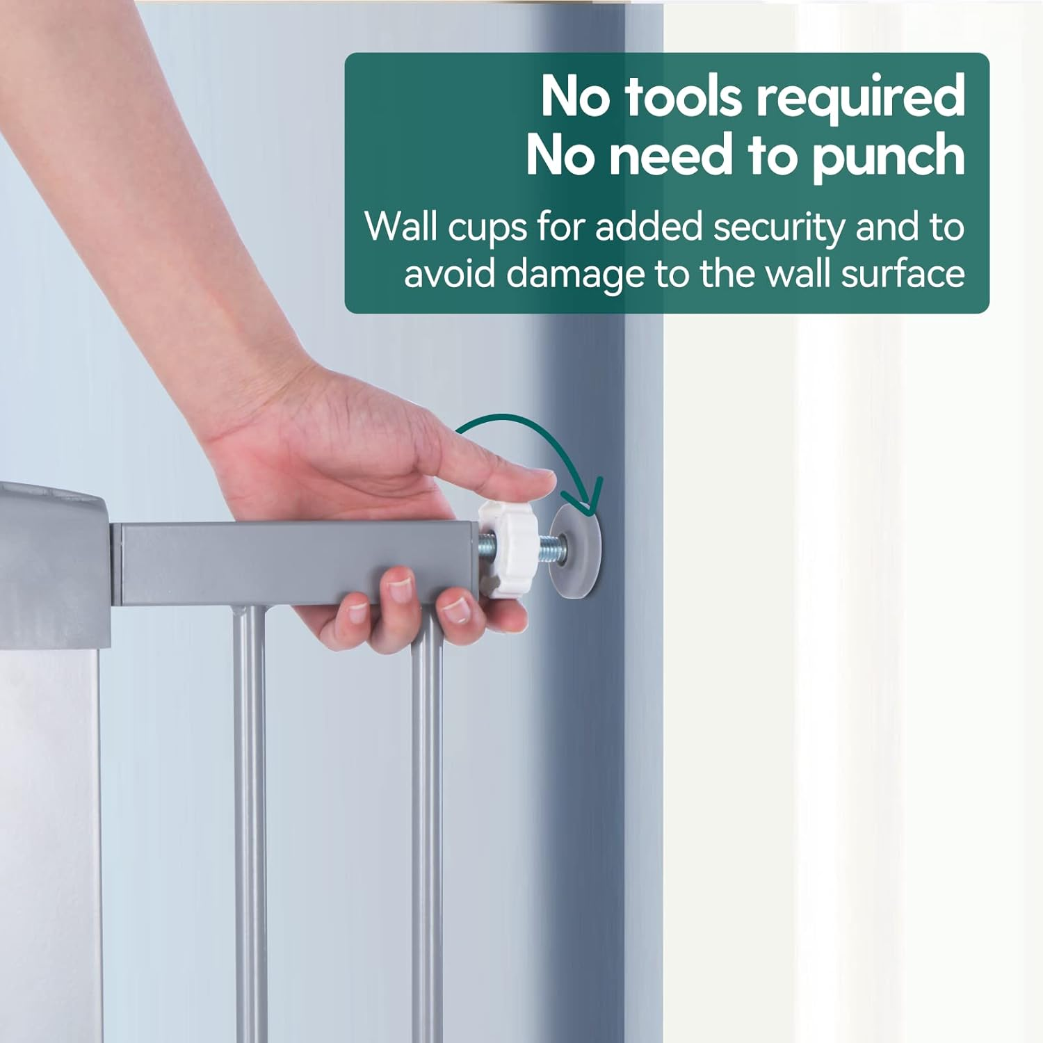 Babelio Pressure Gates Threaded Spindle Rods M10 (10 Mm), Baby Gates Accessory Screw Bolts Kit Fit for All Pressure Mounted Walk Thru Gates image number 5