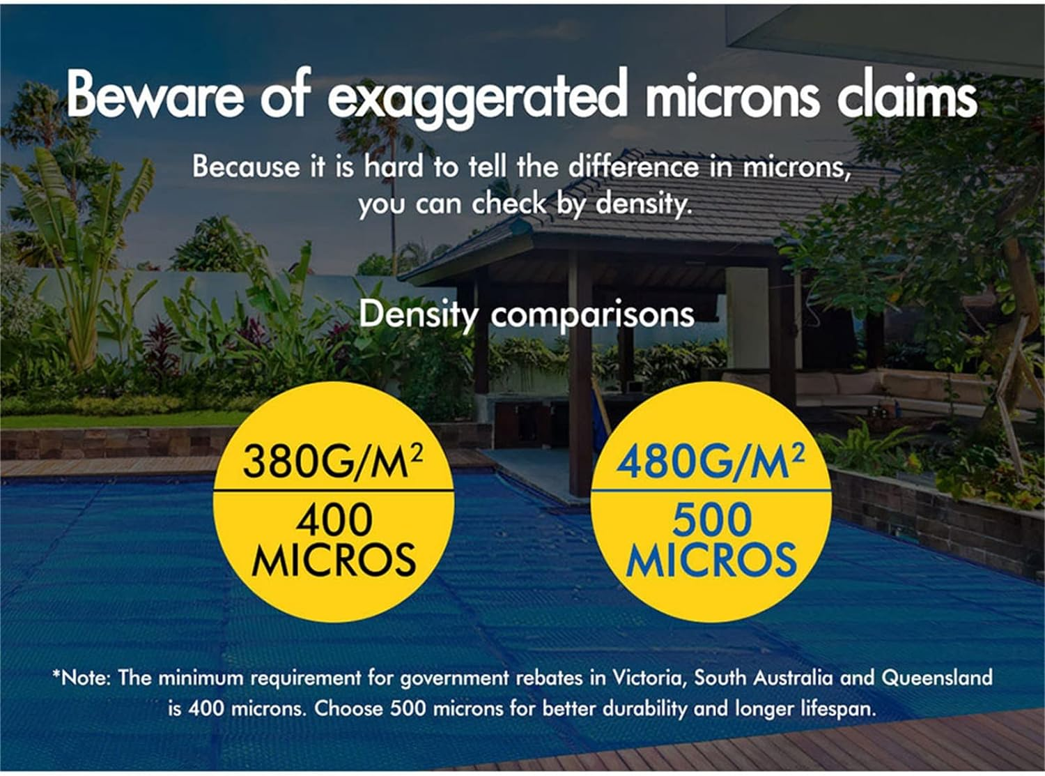 ALFORDSON Pool Cover 500 Microns Bubble 7M X 4M Solar Swimming Blanket with Isothermal Design, Keep Pool Clean and Easy to Cut - Blue and Silver image number 2